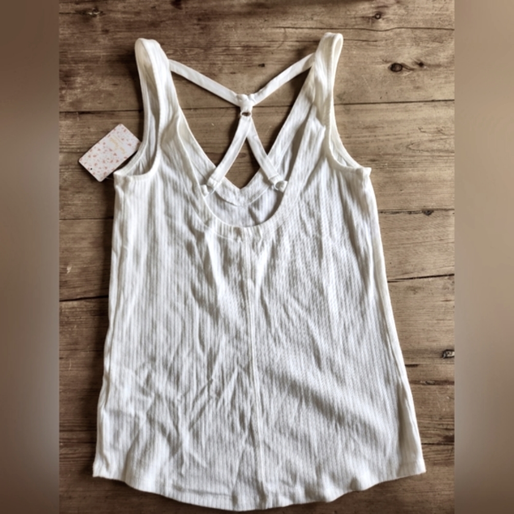 Free people ivory tank top NWT - Picture 2 of 3